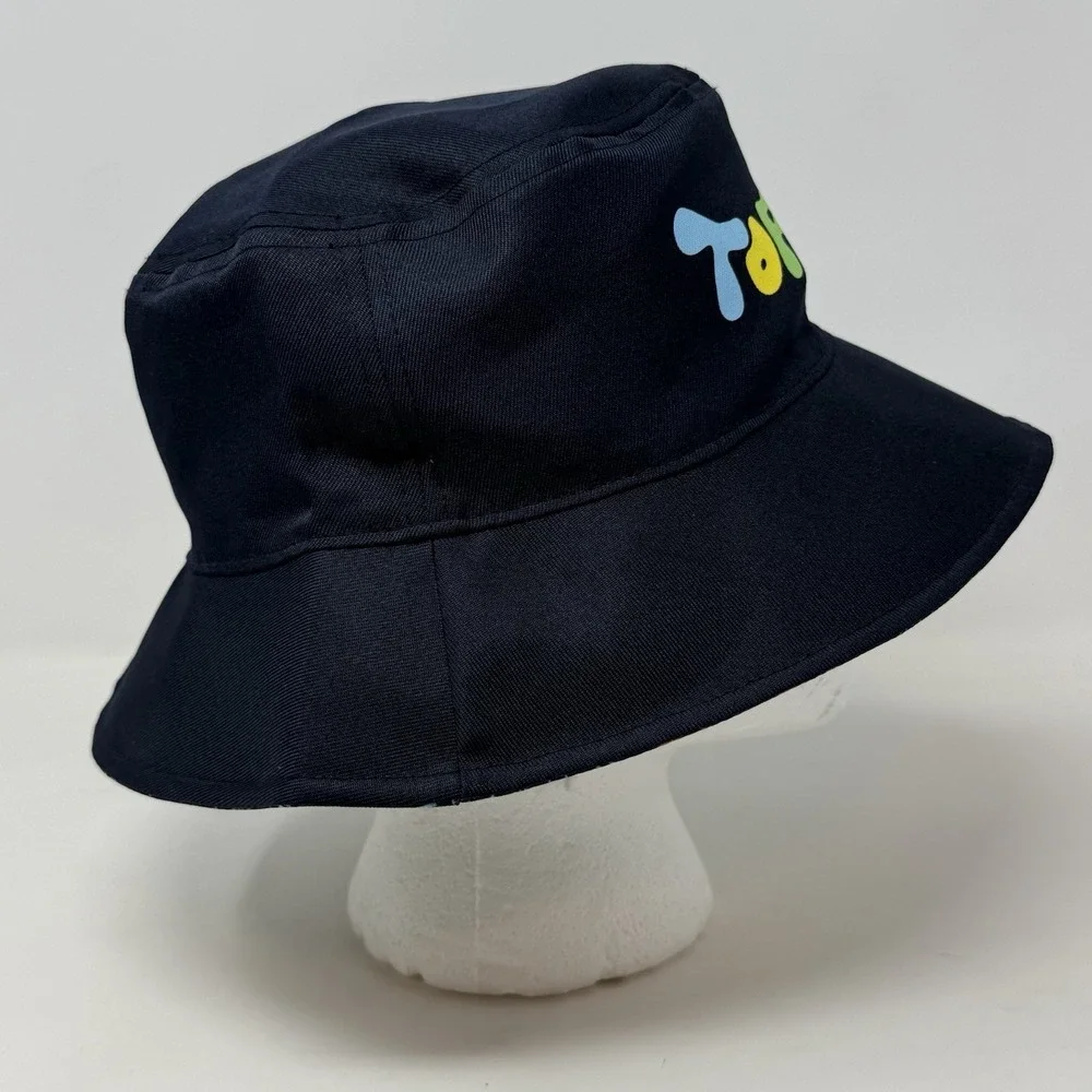 Reversible‎ Top Golf Kids 54cm Bucket Hat Navy Blue & Multicolored Sun Cap Beach
